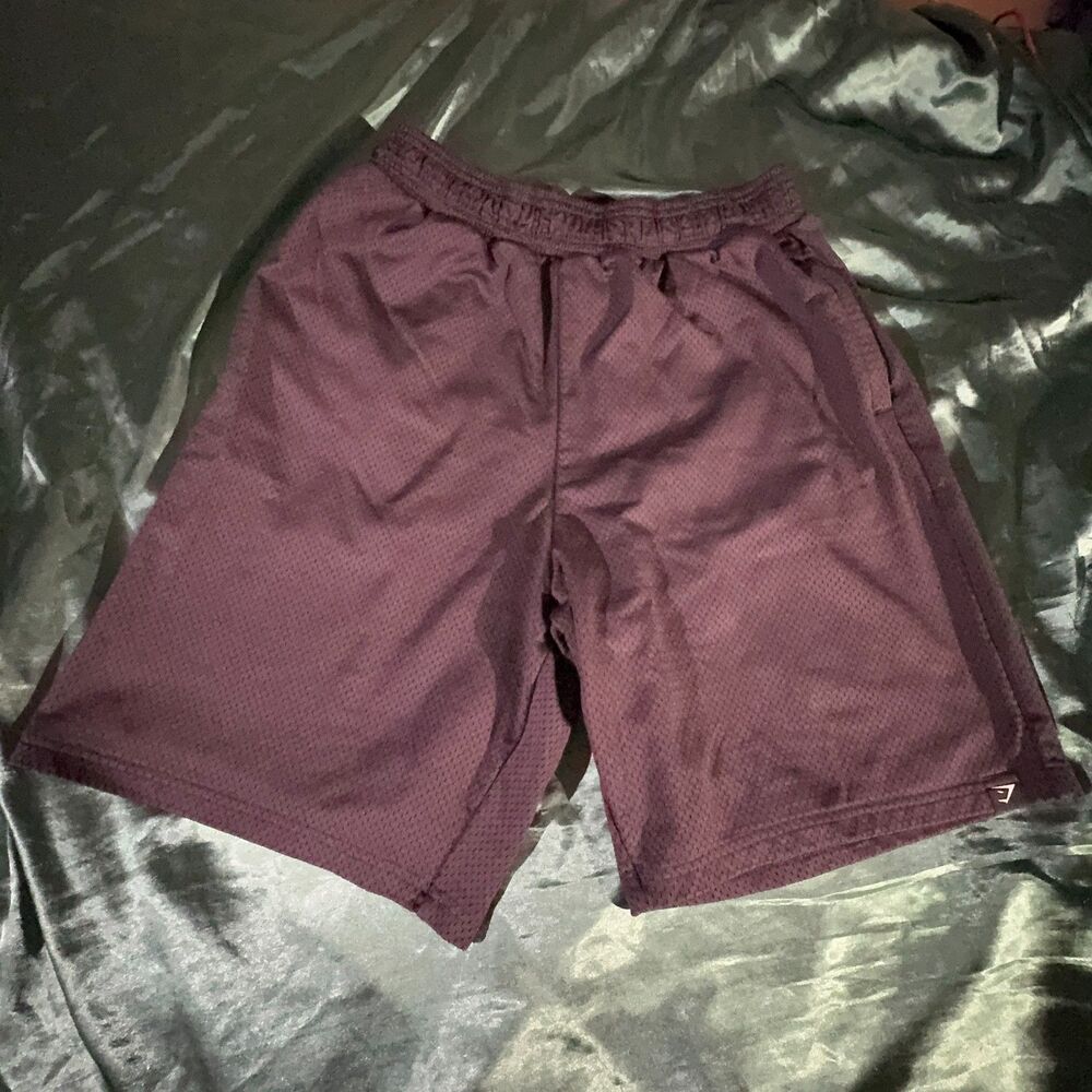 Gymshark Mesh Athletic Workout Shorts - Black L